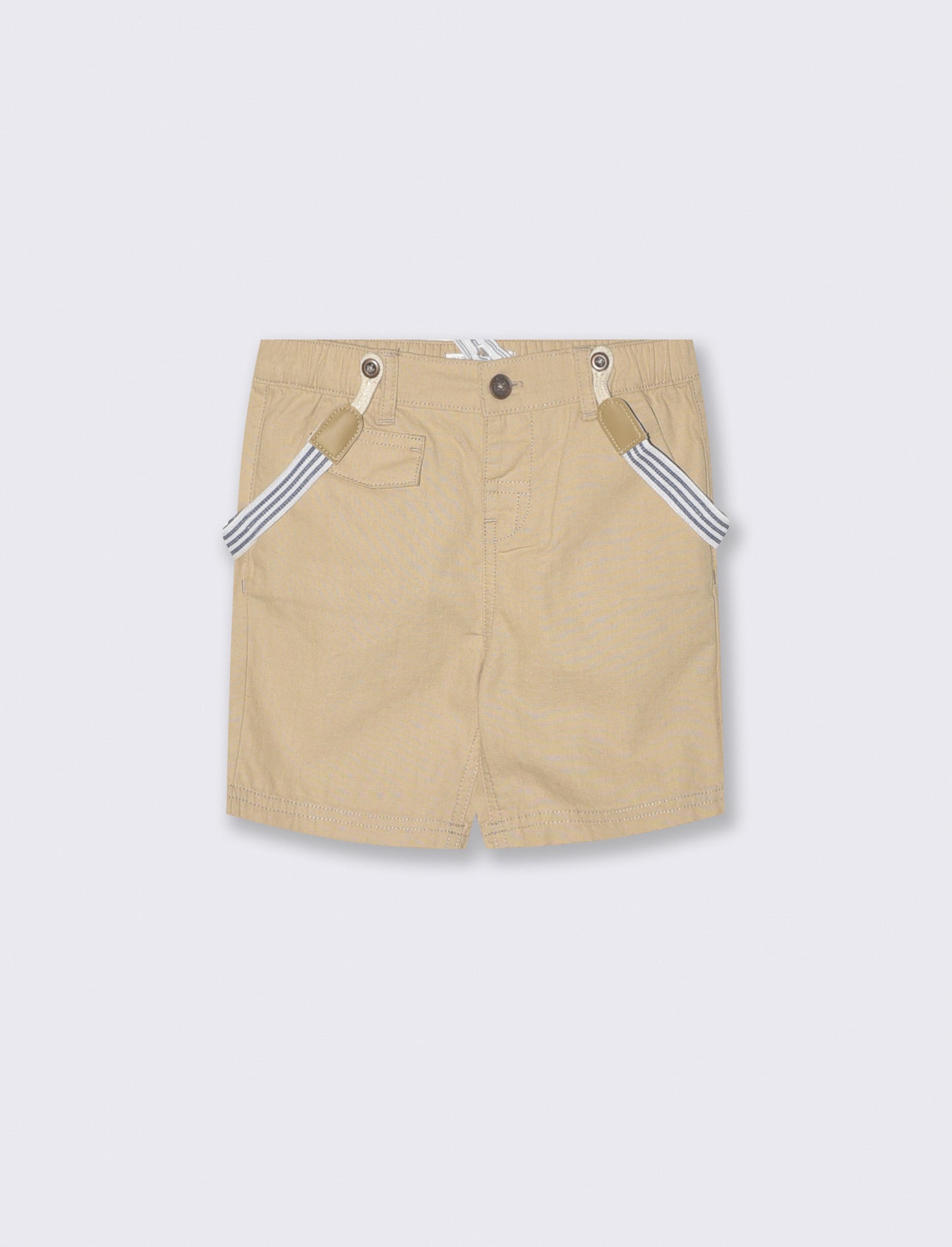 Camicia stampata manica corta palme - Beige