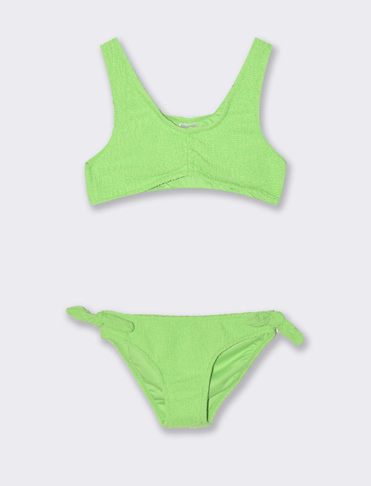 Two-Piece Textured Fabric Set - Green