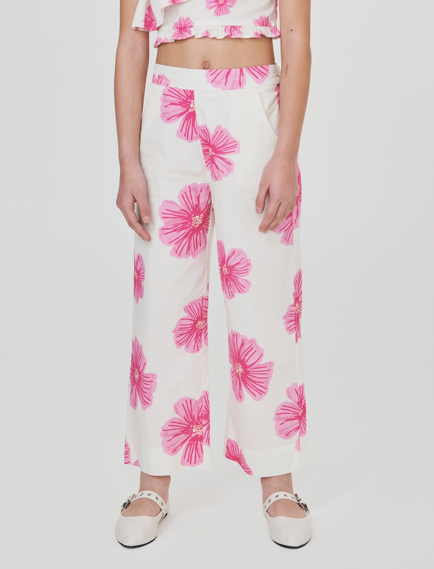 Pantaloni Palazzo Floreali con Vita Elastica - Fantasia