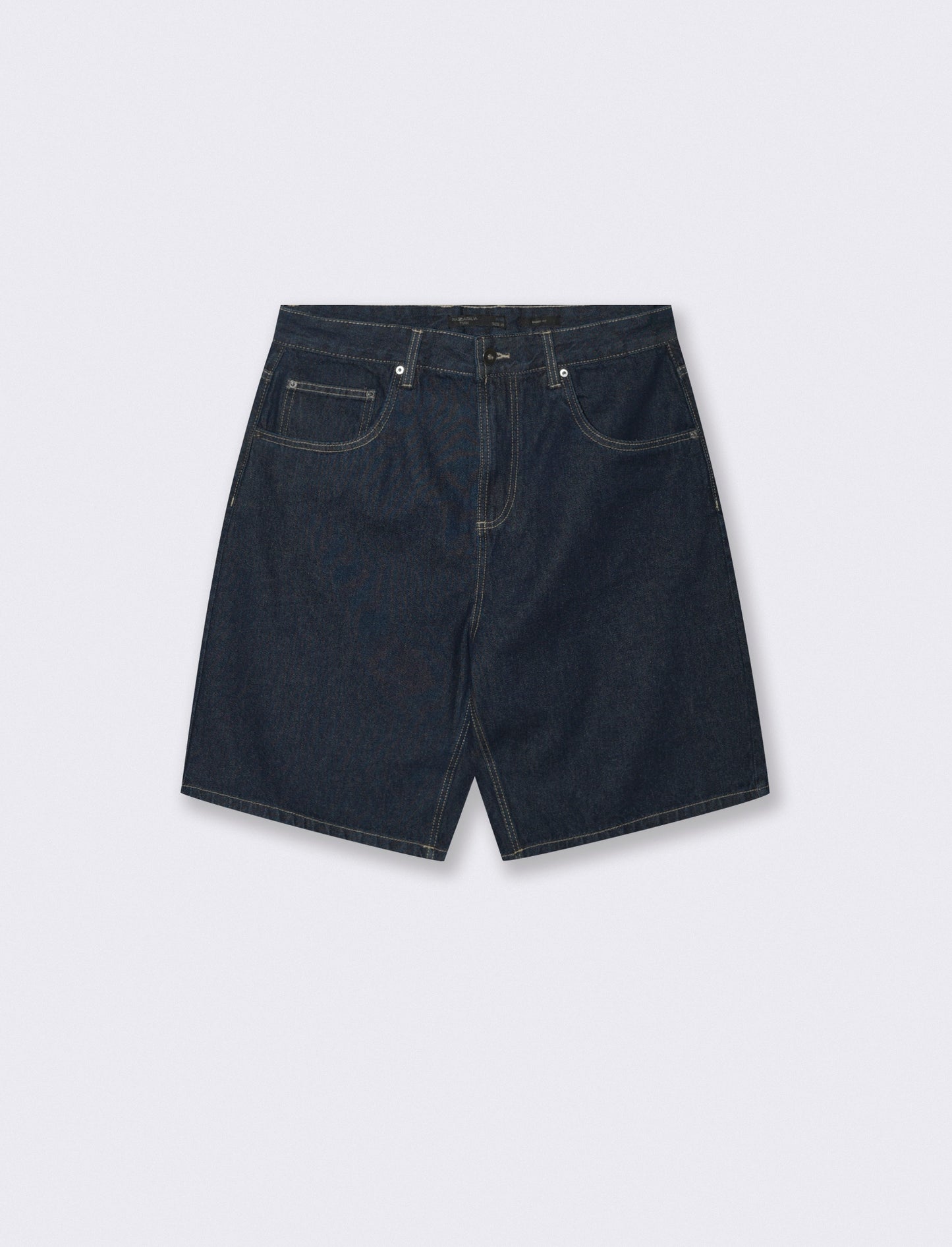 Bermuda Jeans Baggy Fit Blu Scuro - DENIM SCURO