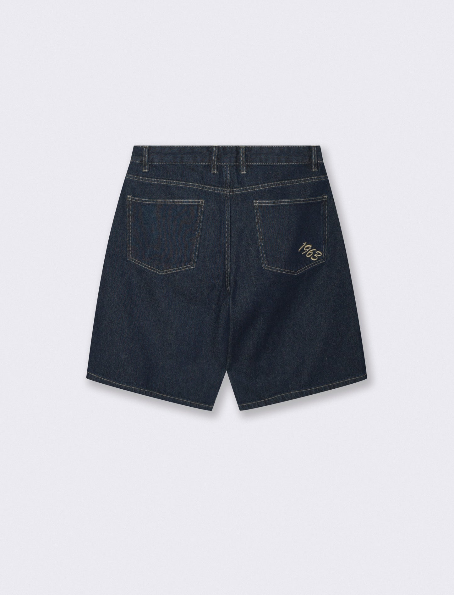 Bermuda Jeans Baggy Fit Blu Scuro - DENIM SCURO