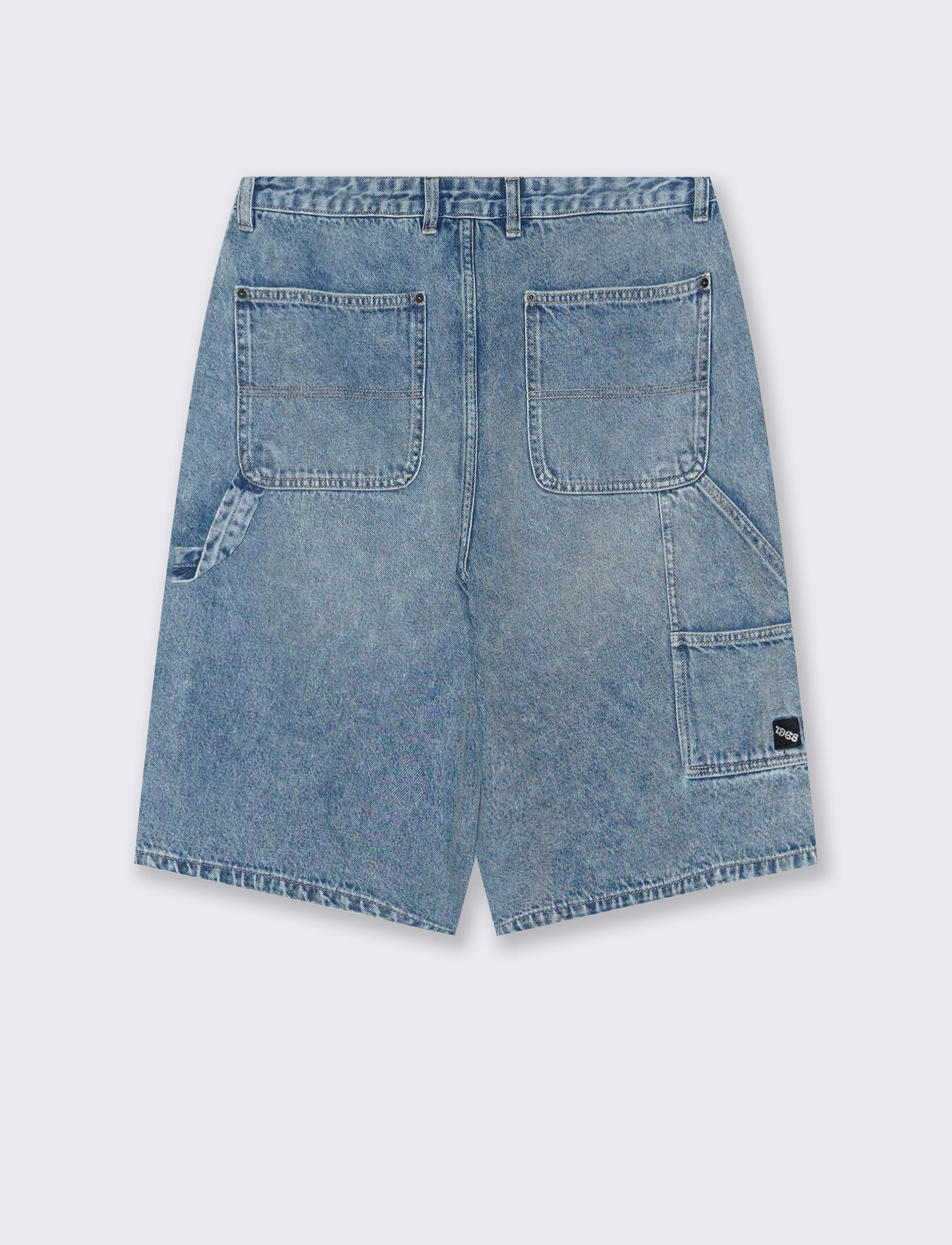 Bermuda Jeans Carpenter Skater Fit Denim - Denim