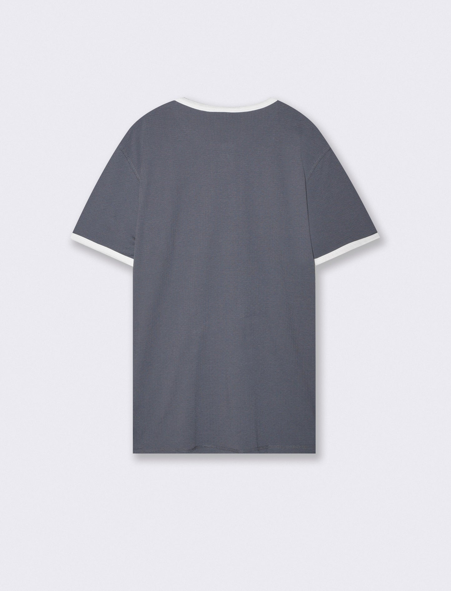 T-shirt Serafino in Tessuto Jacquard - Avion