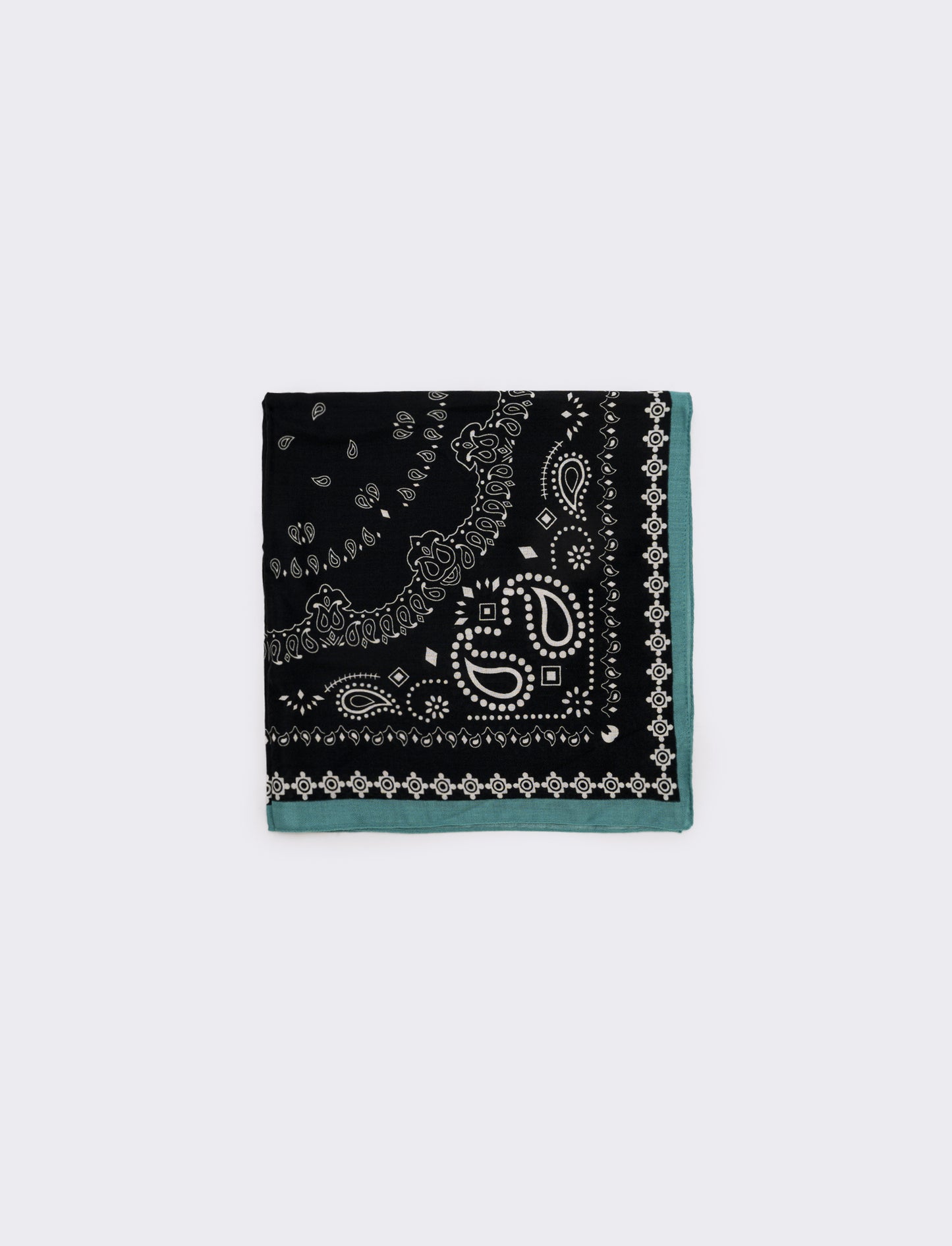 Foulard stampato con anello - Blu