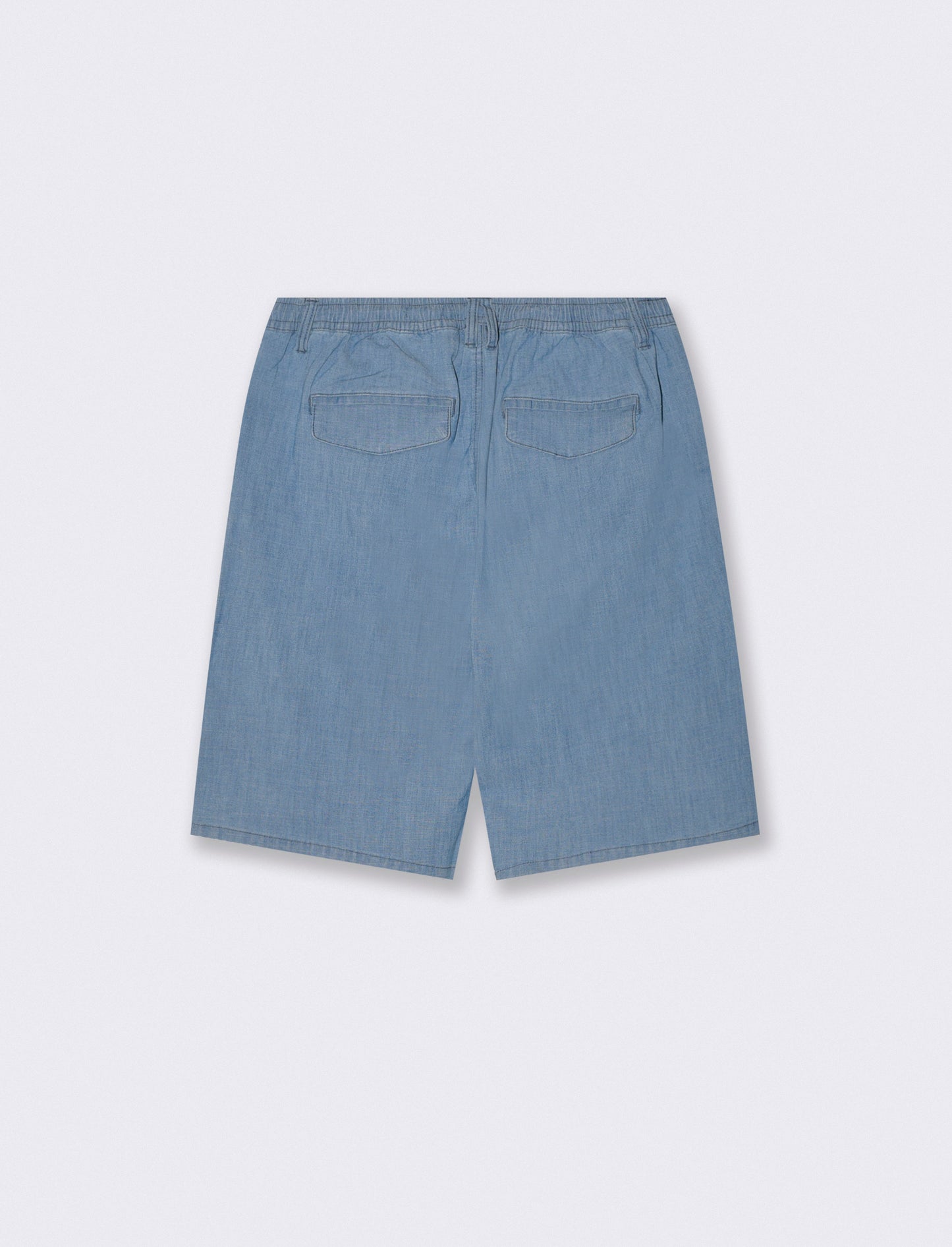 Bermuda Jeans Chino Jogger Blu Chiaro - Denim chiaro