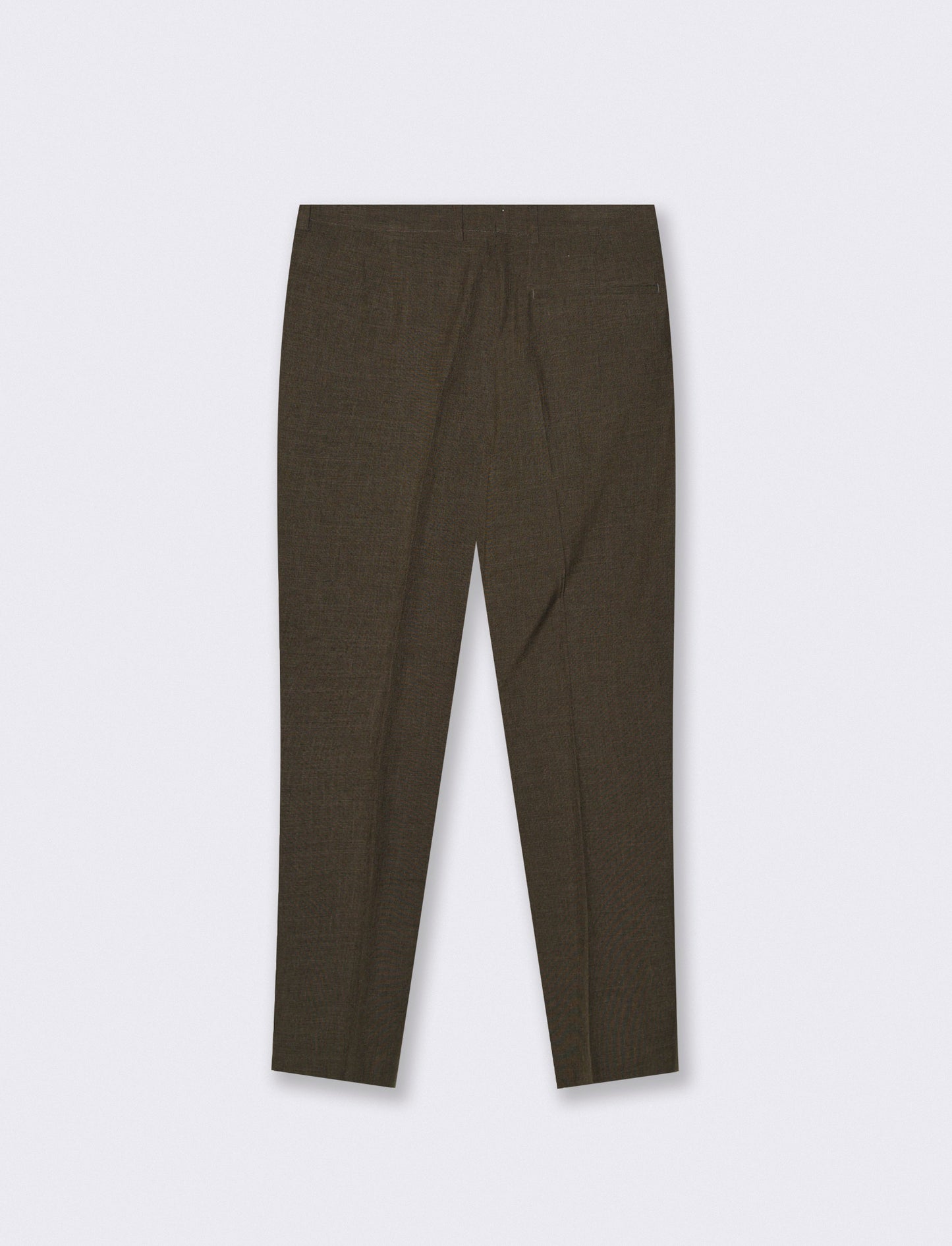 Pantaloni effetto lino con vita elastica - Moro