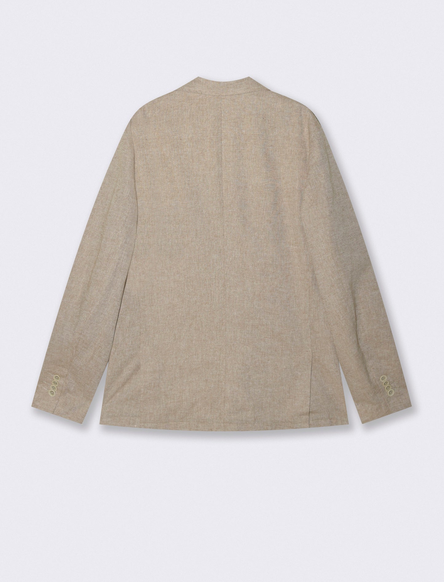 Blazer formal fit in mixed linen fabric - Grey