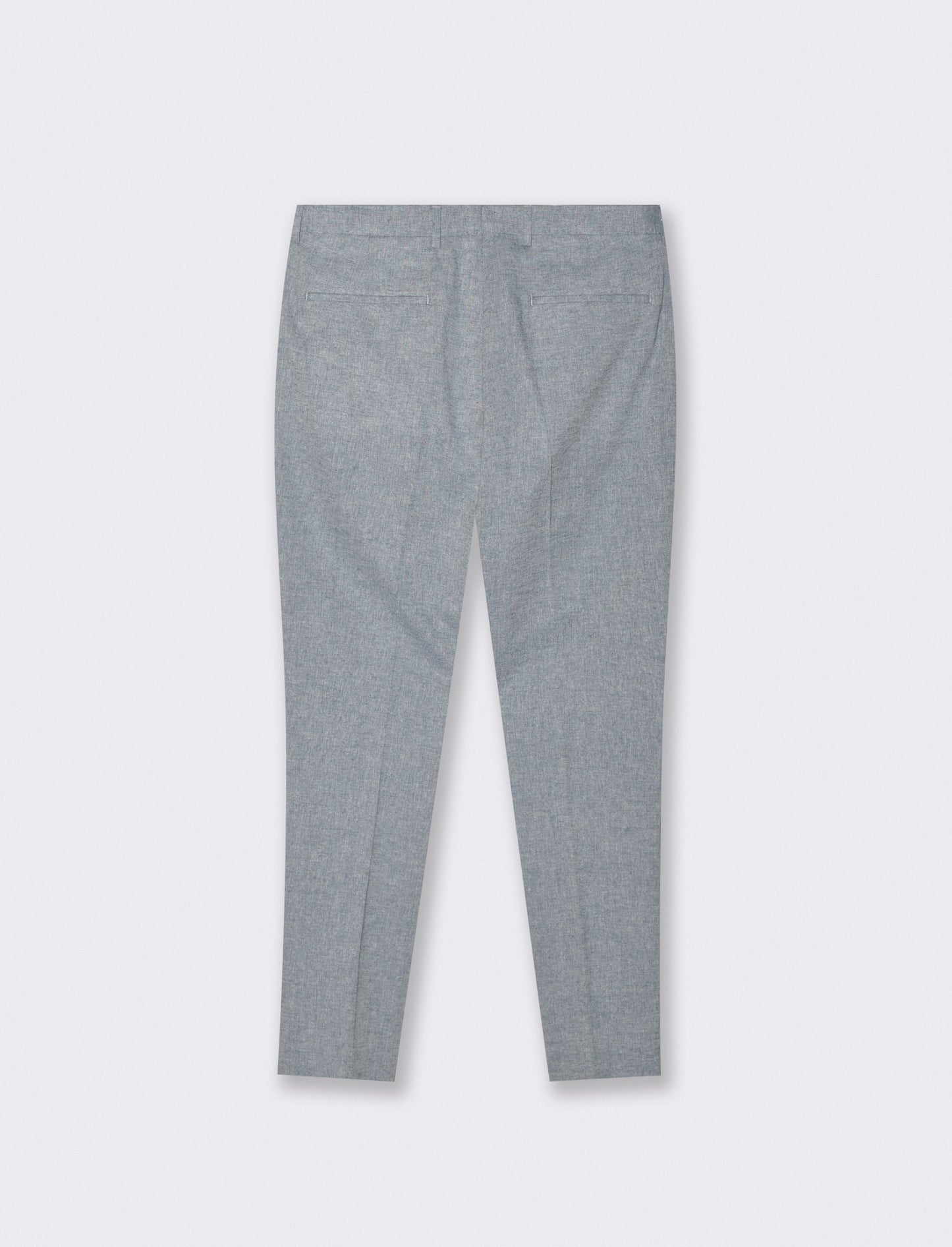 Chino Pants in Linen Blend Fabric - Blue