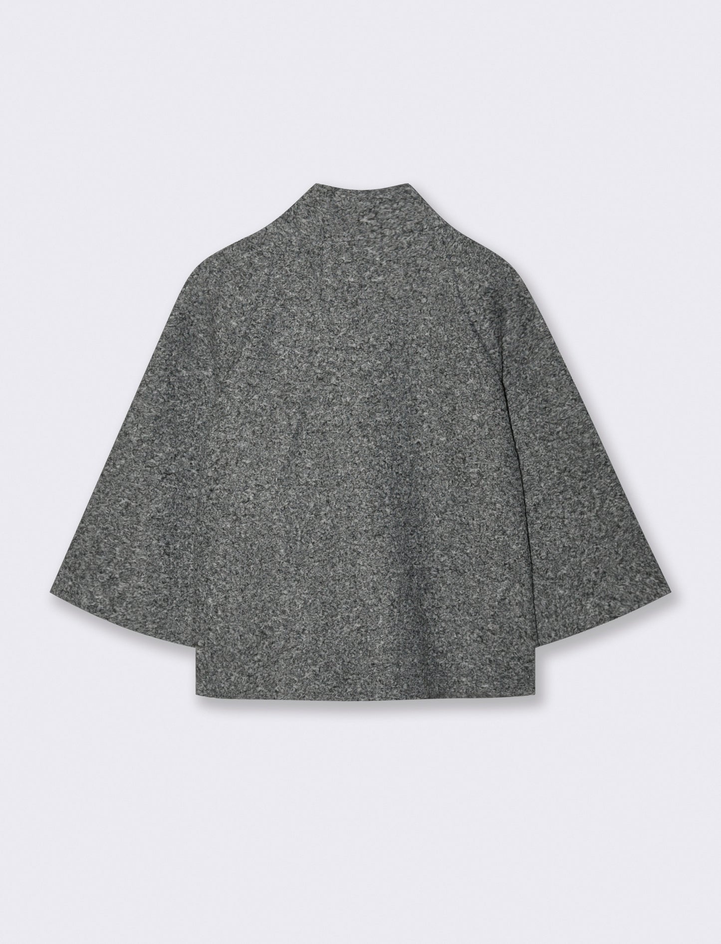 GIACCA IN TESSUTO ARRICCIATO - Grigio chiaro mel.