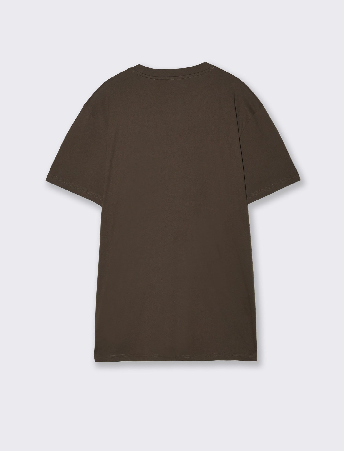 T-shirt girocollo con stampa 3D effetto - Moro