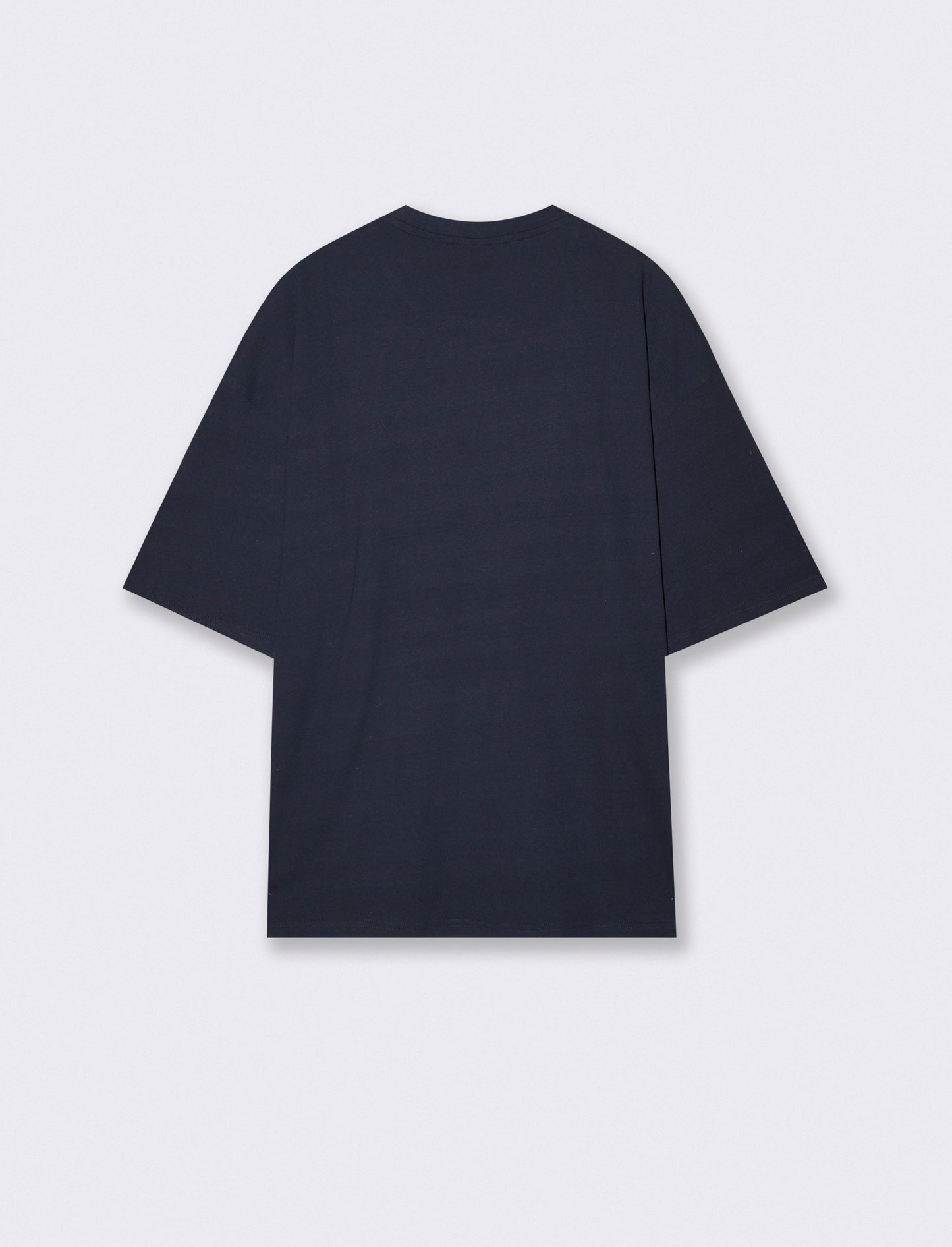 T-shirt puff e ricamo a contrasto - Blu