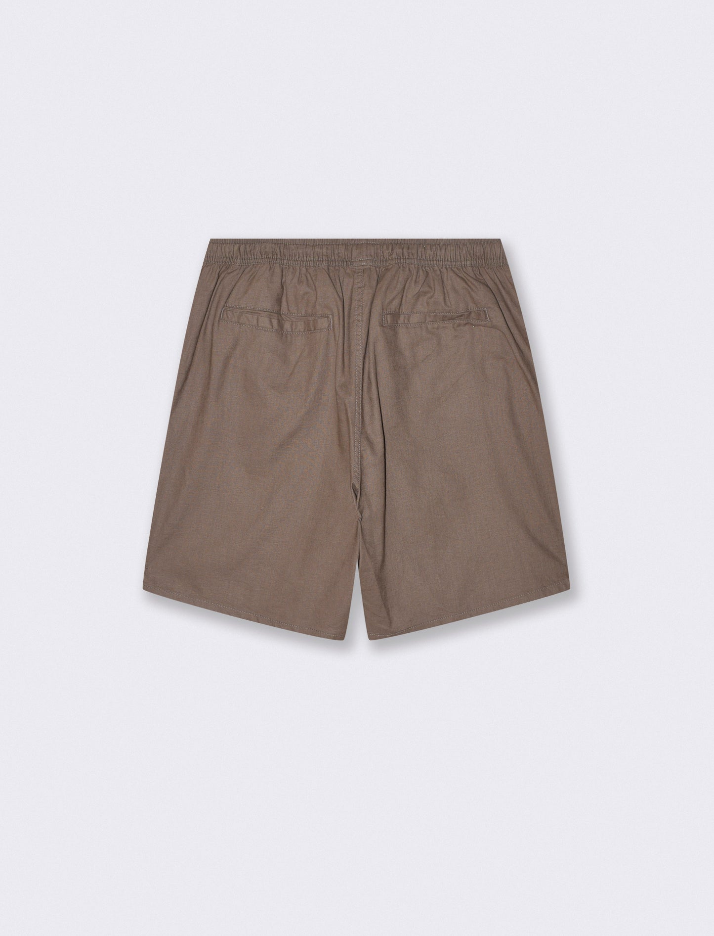 Bermuda Jogger in Linen Blend with Pocket - Grey