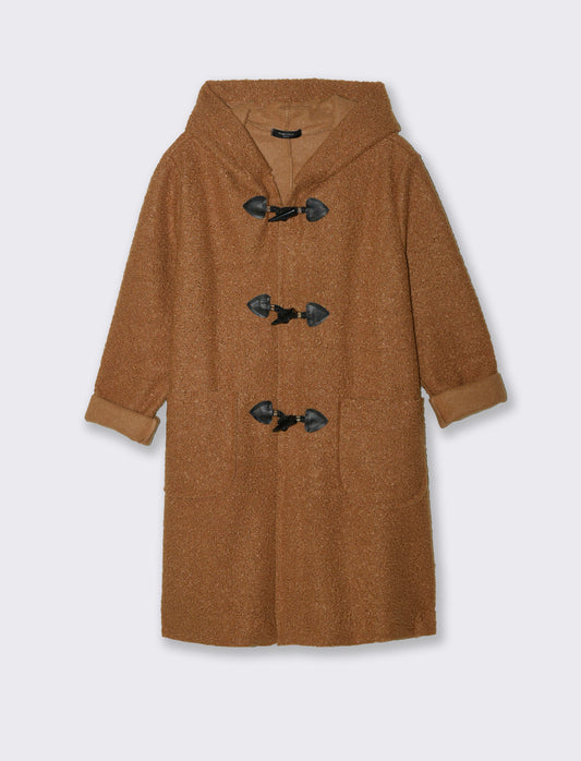 CAPPOTTO CON CAPPUCCIO - Cammello