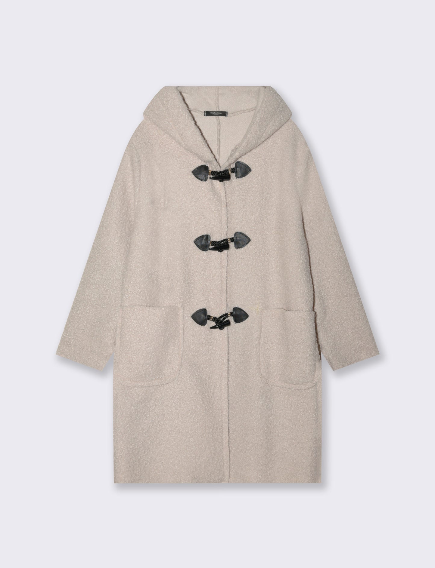 CAPPOTTO CON CAPPUCCIO - Vaniglia