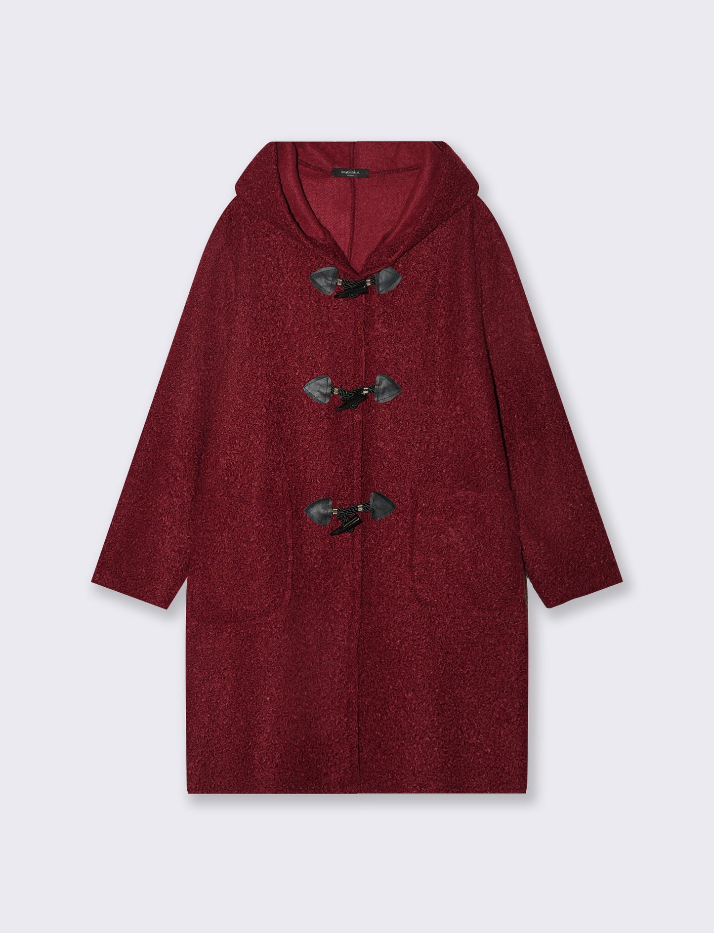 CAPPOTTO CON CAPPUCCIO - Bordeaux