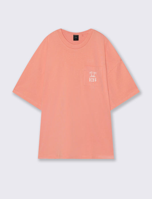 Boxy Fit Super Soft T-shirt with Print - Orange