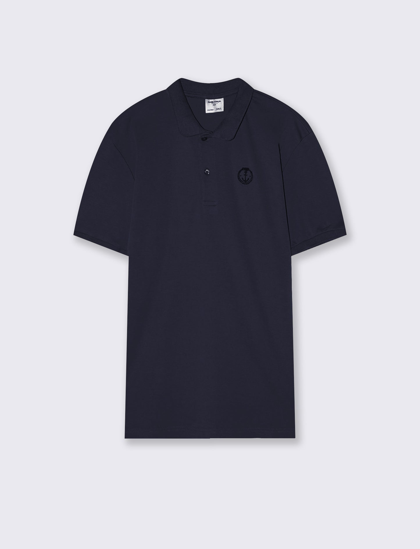 Polo premium in interlock mercerizzato - Blu