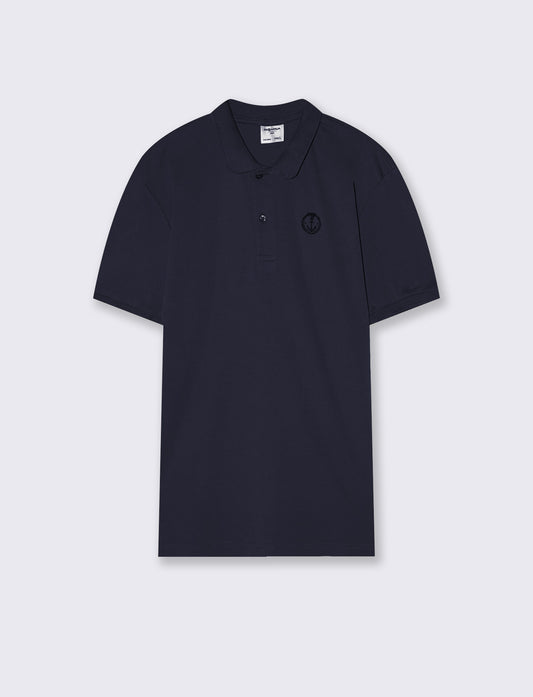 Polo premium in interlock mercerizzato - Blu