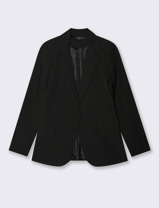 BLAZER MONOPETTO - Nero