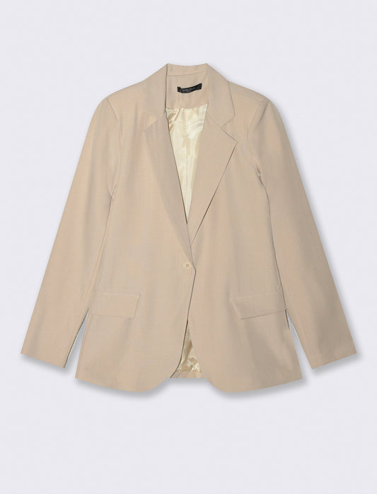 BLAZER MONOPETTO - Beige