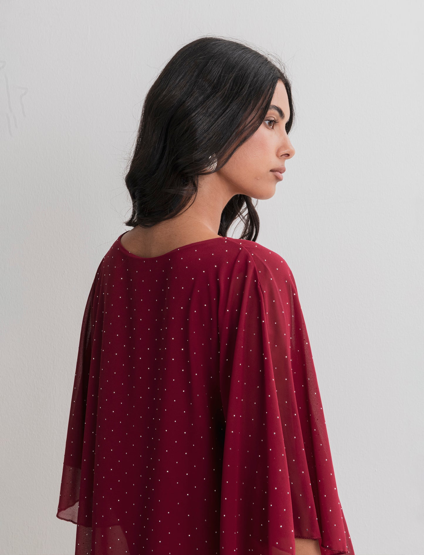 CASACCA OVER CON APPLICAZIONI STRASS - Bordeaux