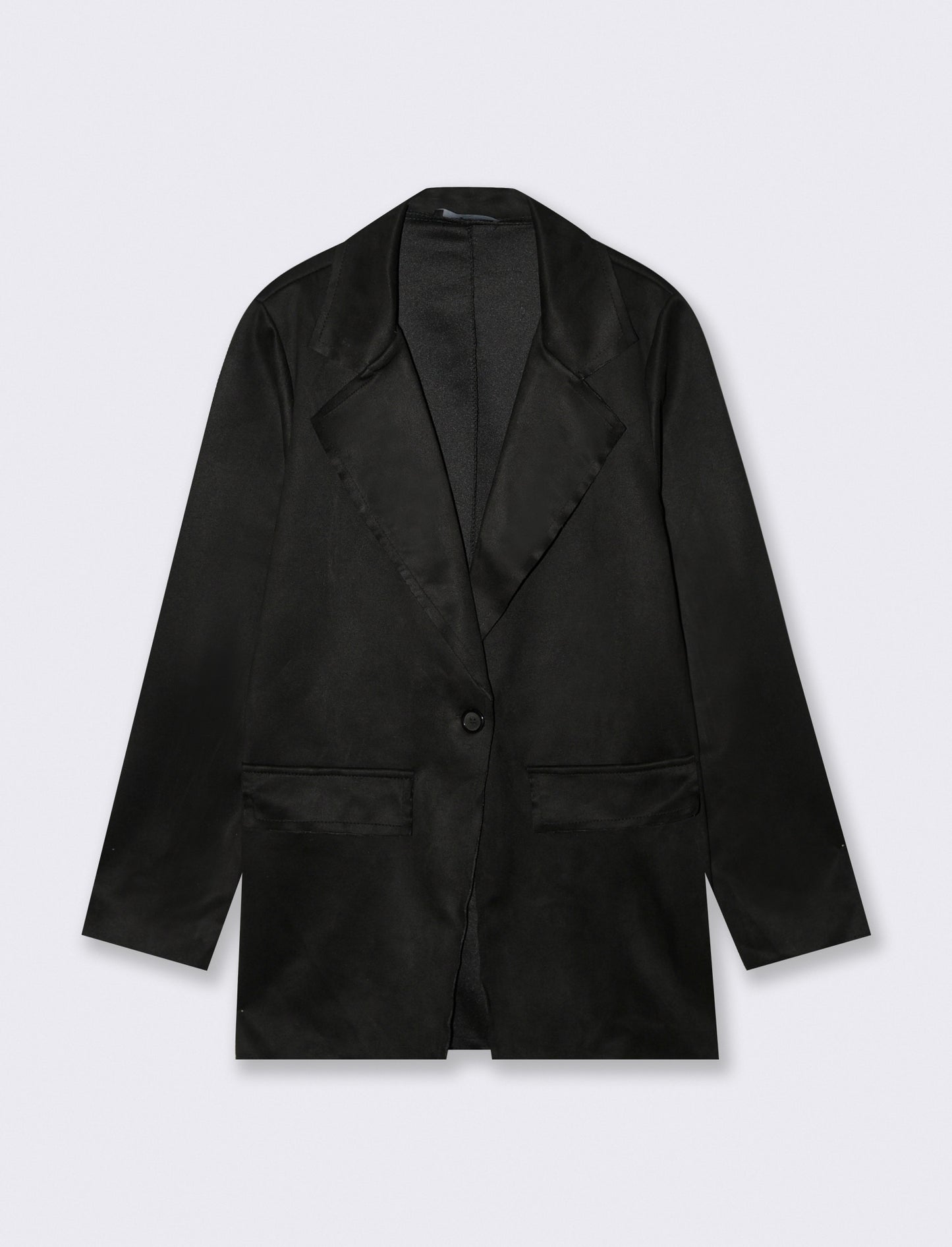 BLAZER IN TESSUTO EFFETTO DAINETTO - Nero