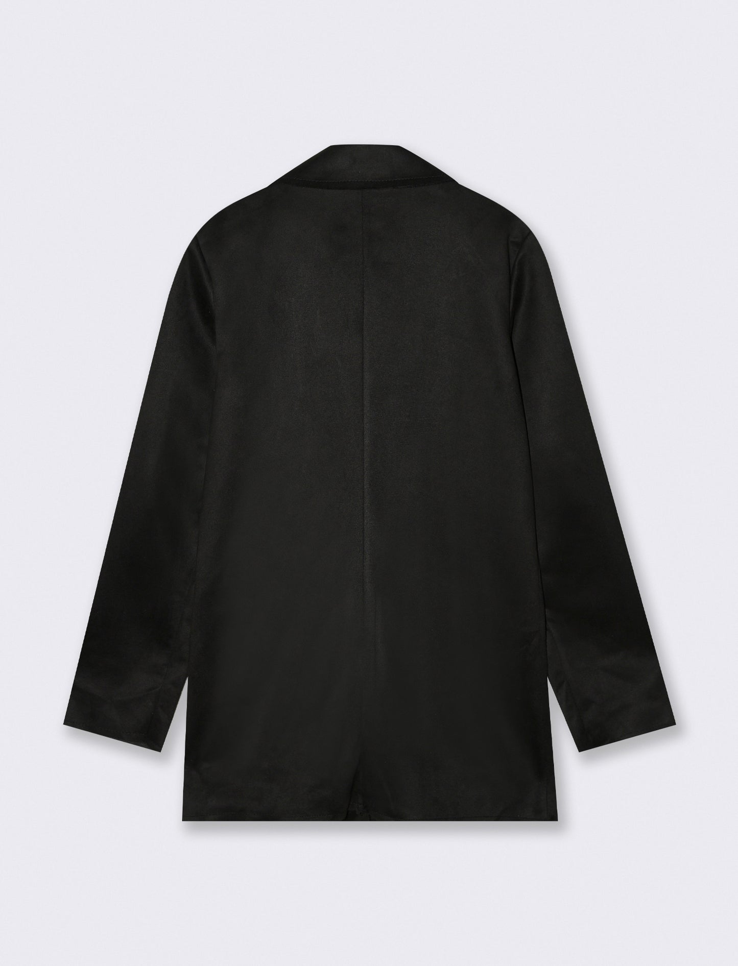 BLAZER IN TESSUTO EFFETTO DAINETTO - Nero