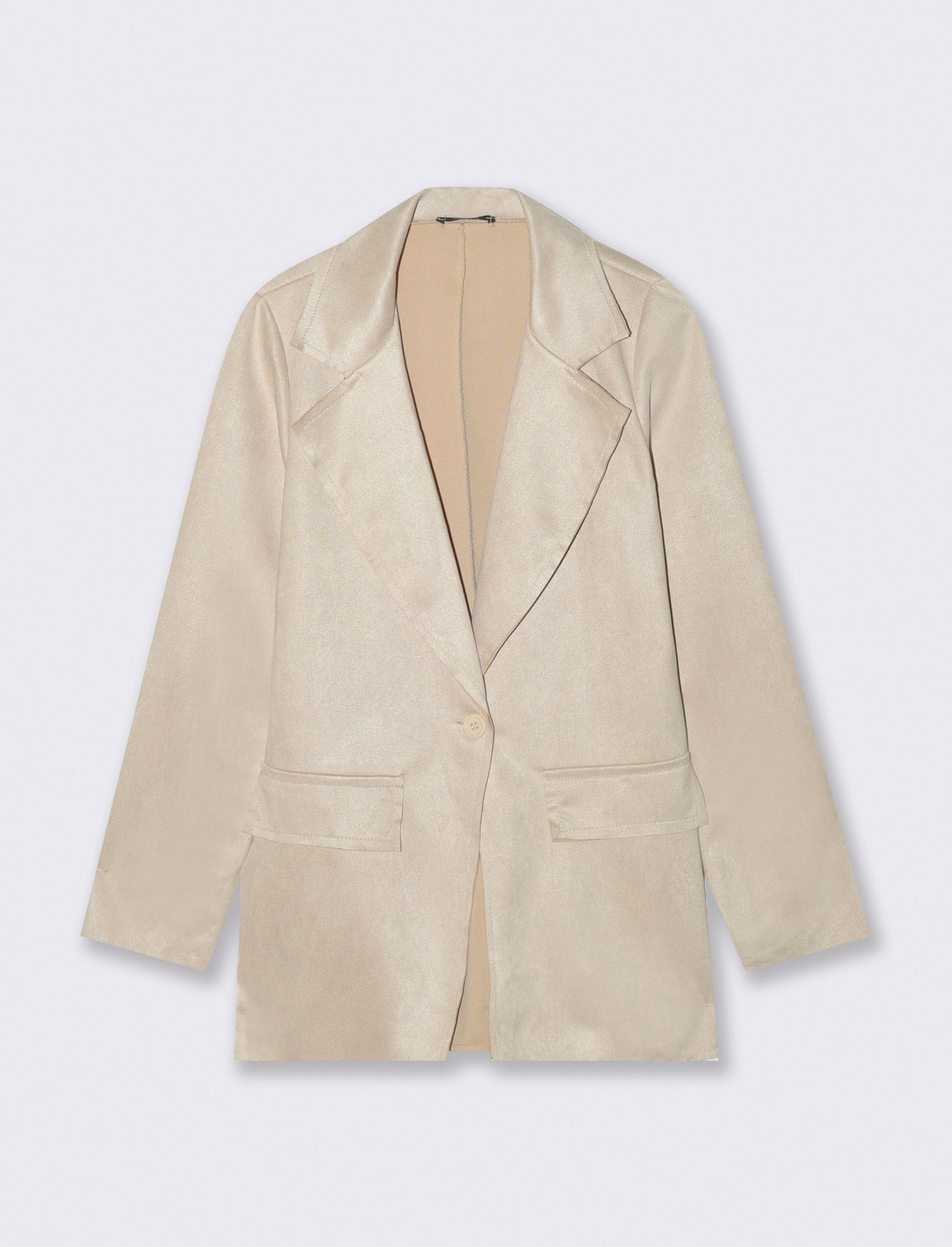 BLAZER IN TESSUTO EFFETTO DAINETTO - Vaniglia