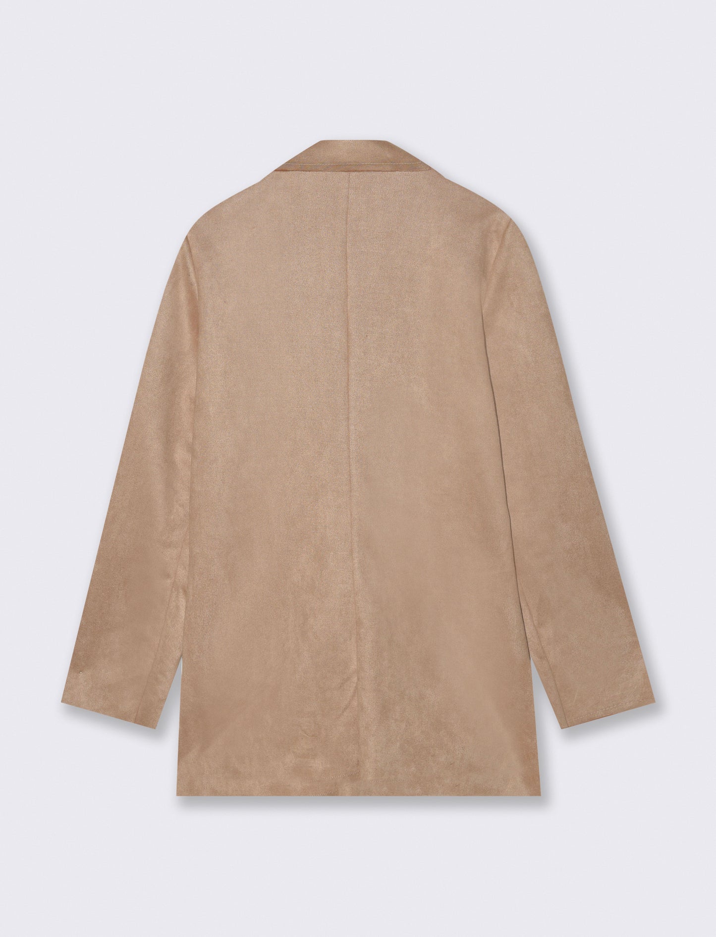 BLAZER IN TESSUTO EFFETTO DAINETTO - Cammello