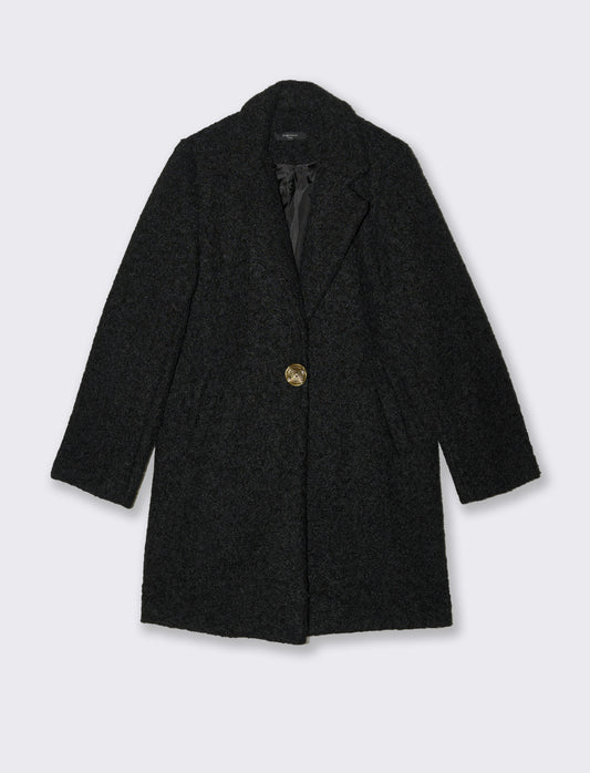 CAPPOTTO MONOPETTO - Nero