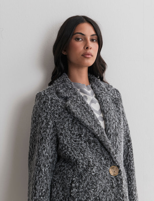 CAPPOTTO MONOPETTO - Grigio
