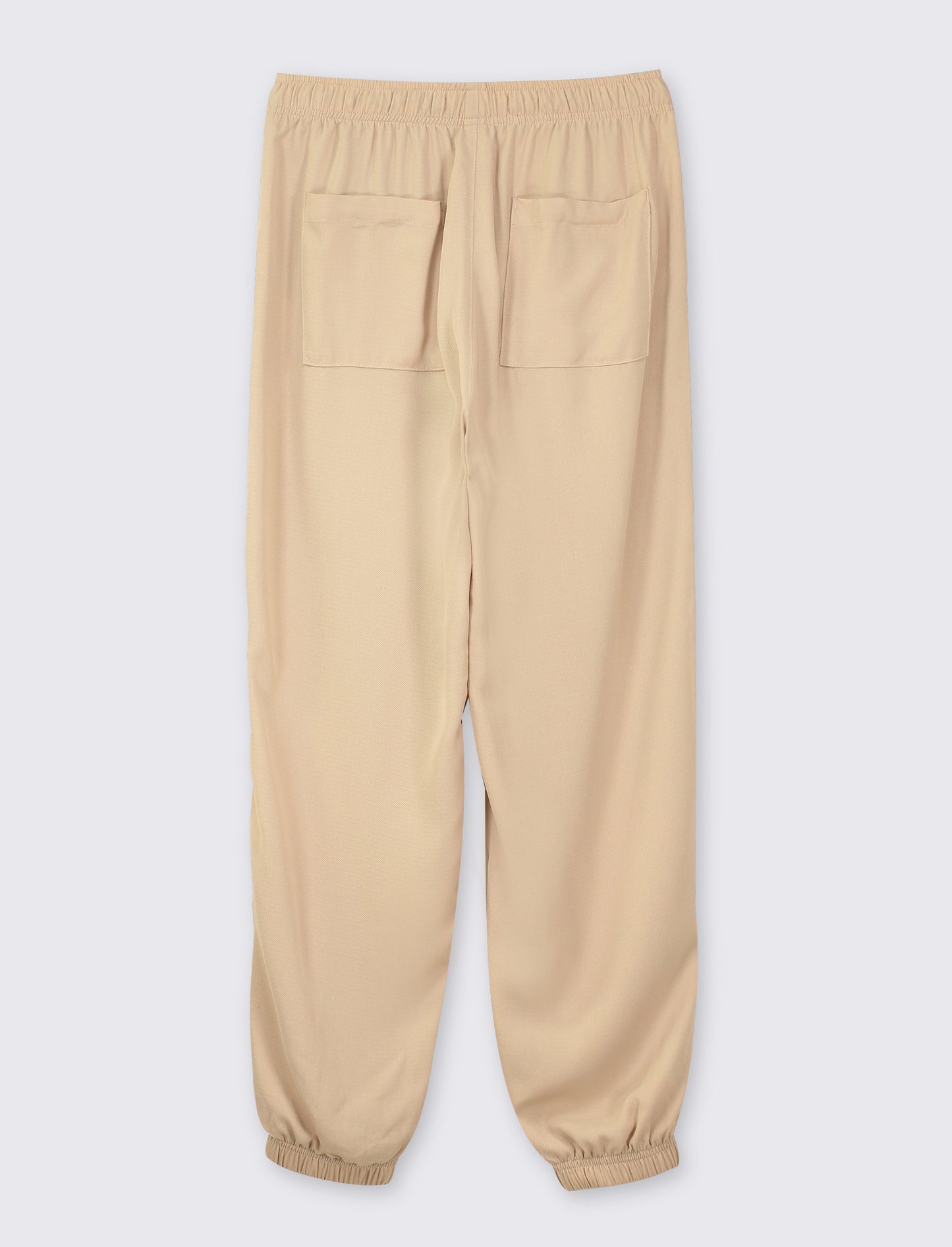 "Pantalone con vestibilità ""jogger"" con elastico in vita, coulisse in vita ed elastico al fondo" - Beige corda