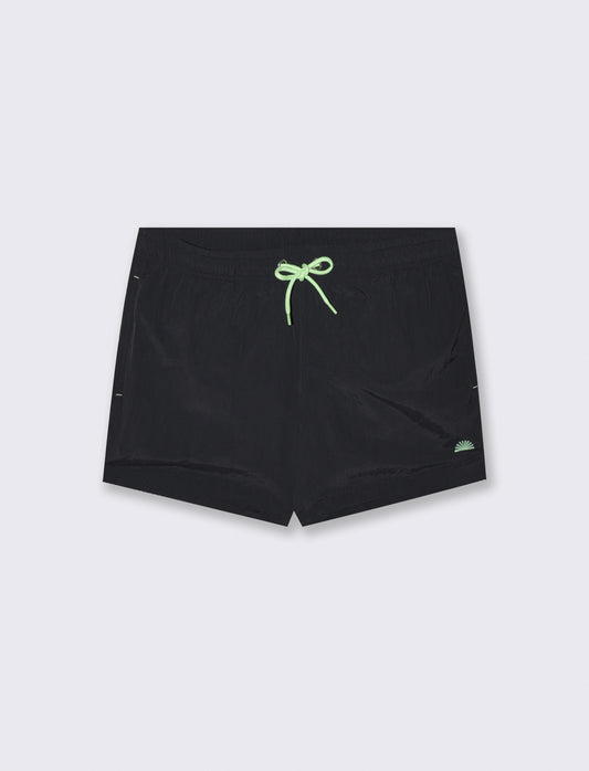 Costume Mare in Tessuto Tecnico Premium - Nero