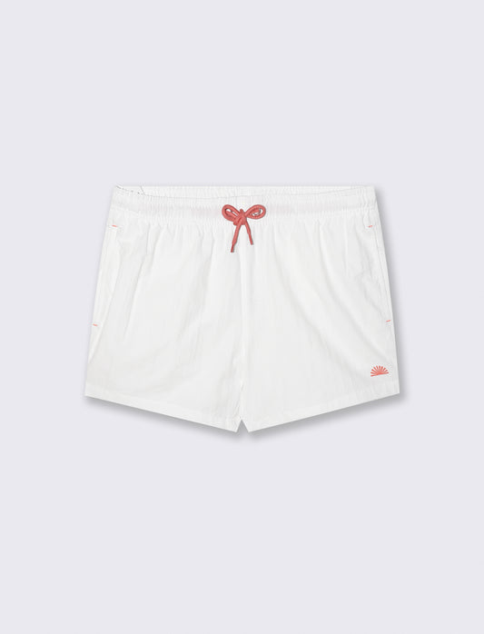 Costume Mare in Tessuto Tecnico Premium - Bianco