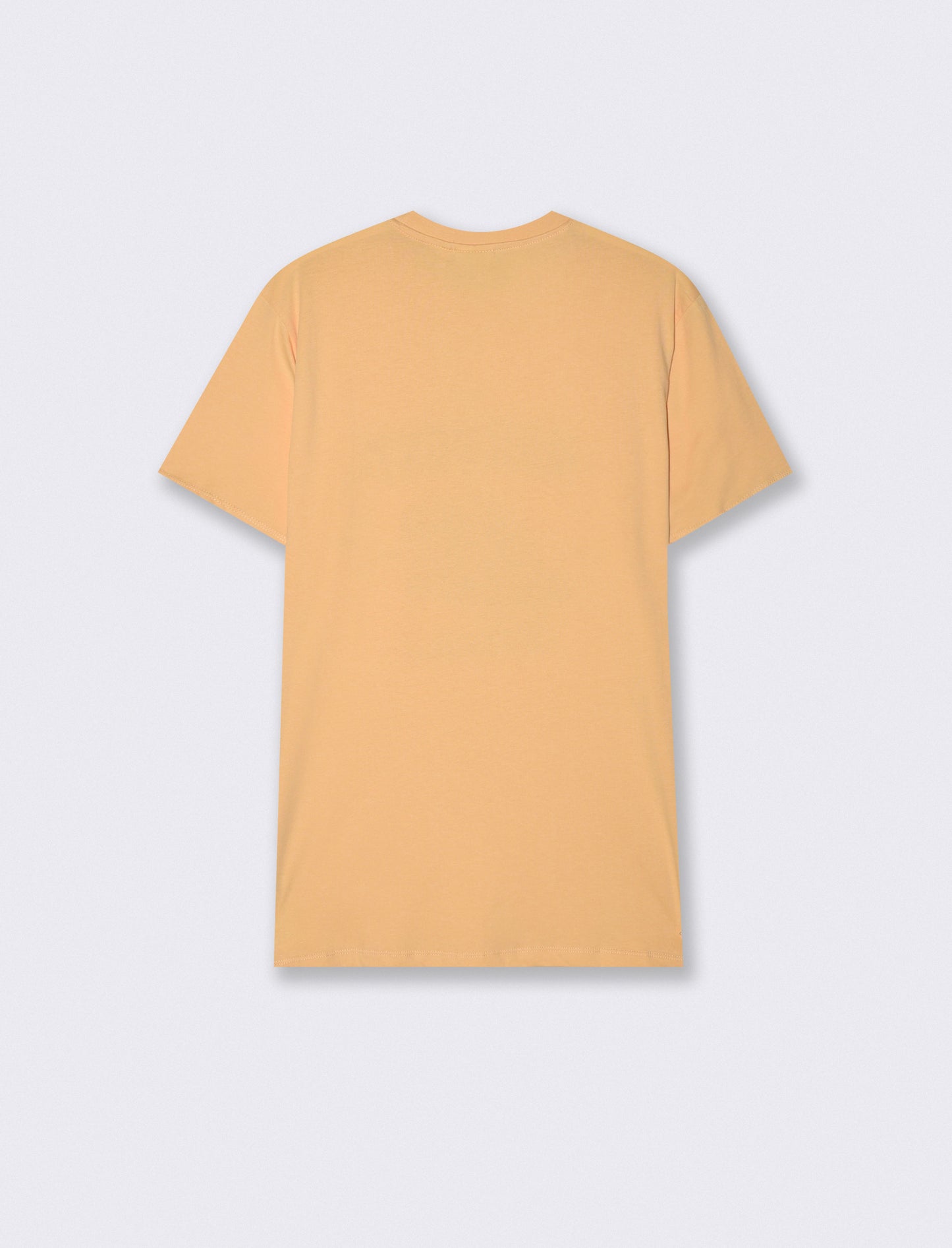 T-shirt girocollo con stampa PUF - Arancio