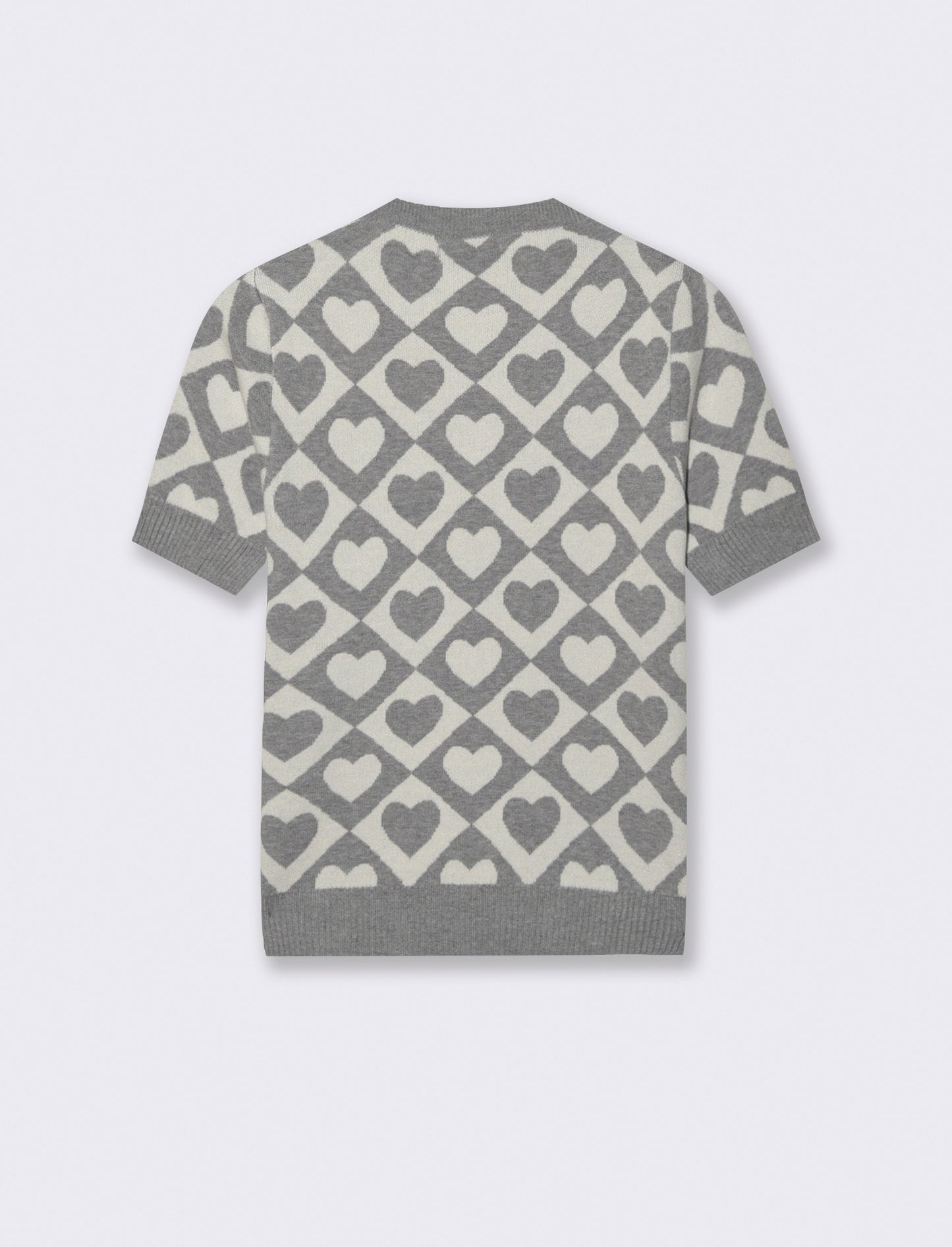 T-SHIRT IN MAGLIA - Grigio