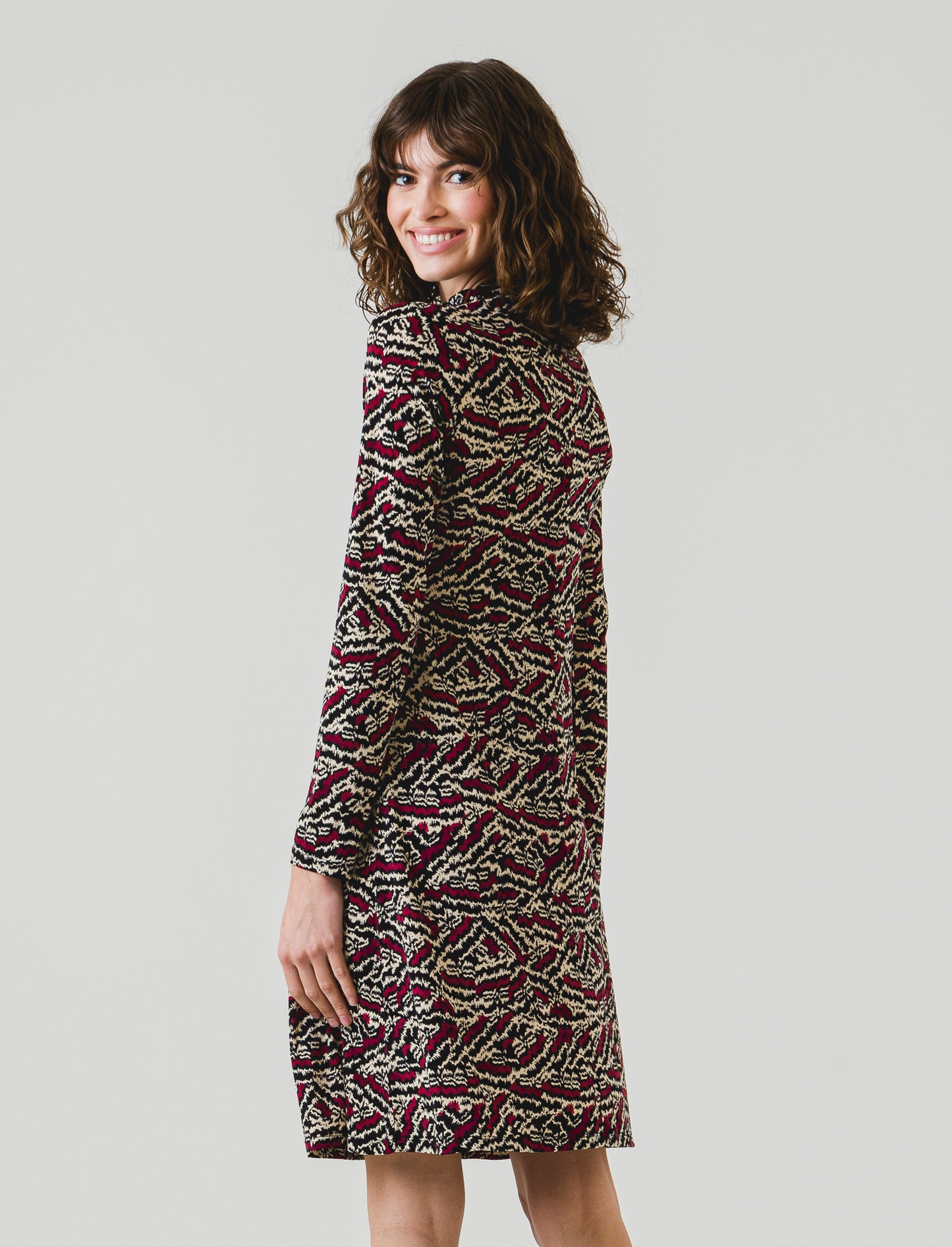 Vulcano Cowl Neck Dress - 