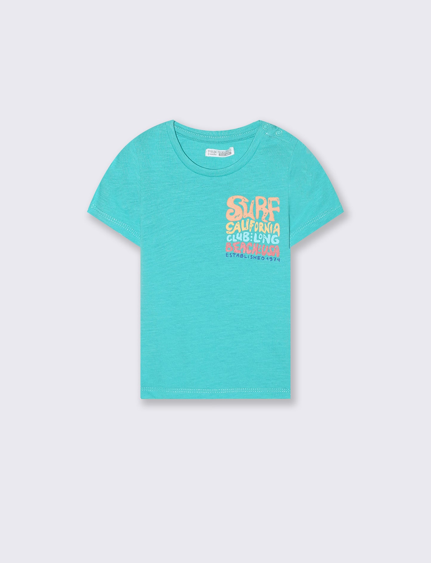 Flame Jersey Crewneck T-Shirt - Green
