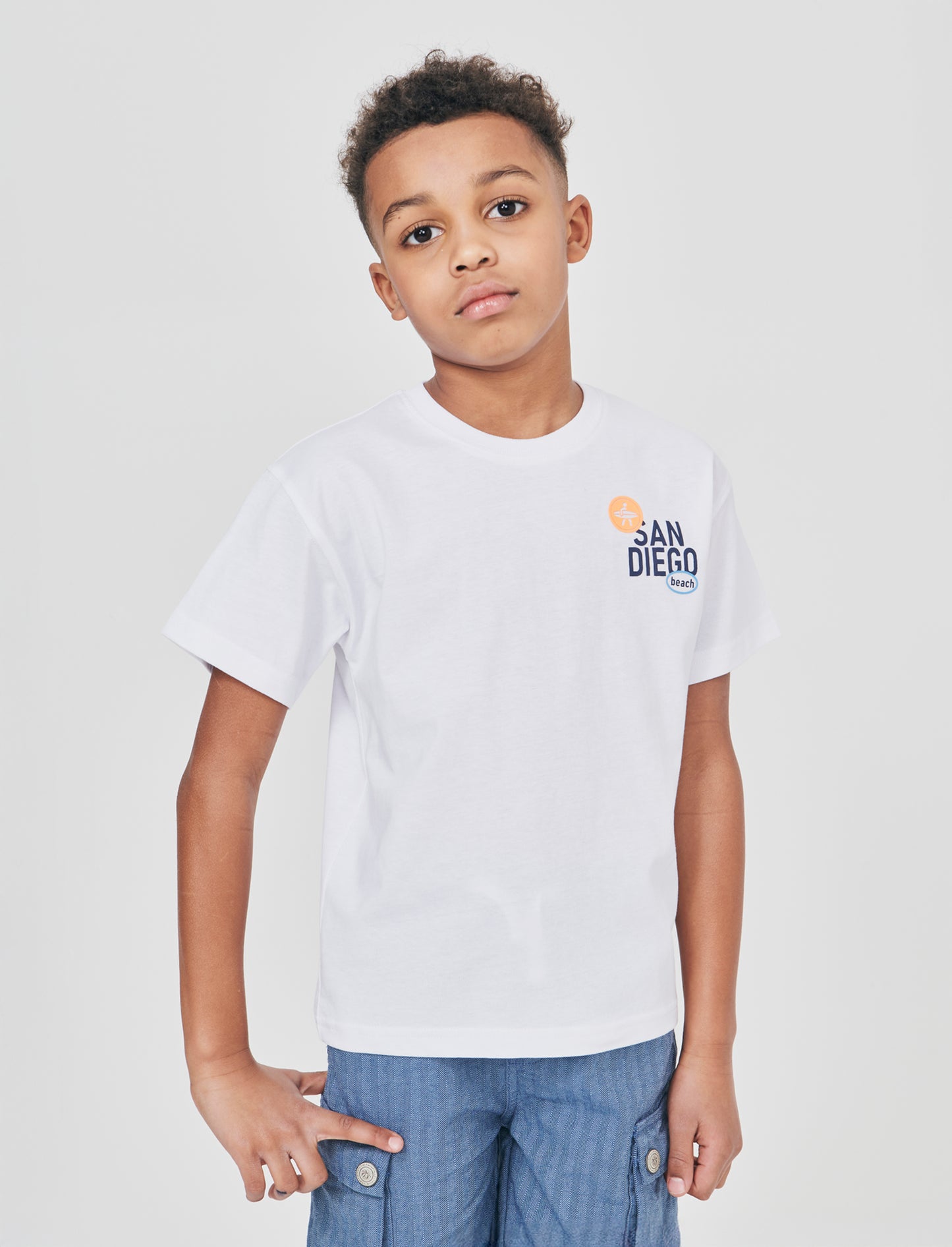 Casual T-Shirt with Back Print - White