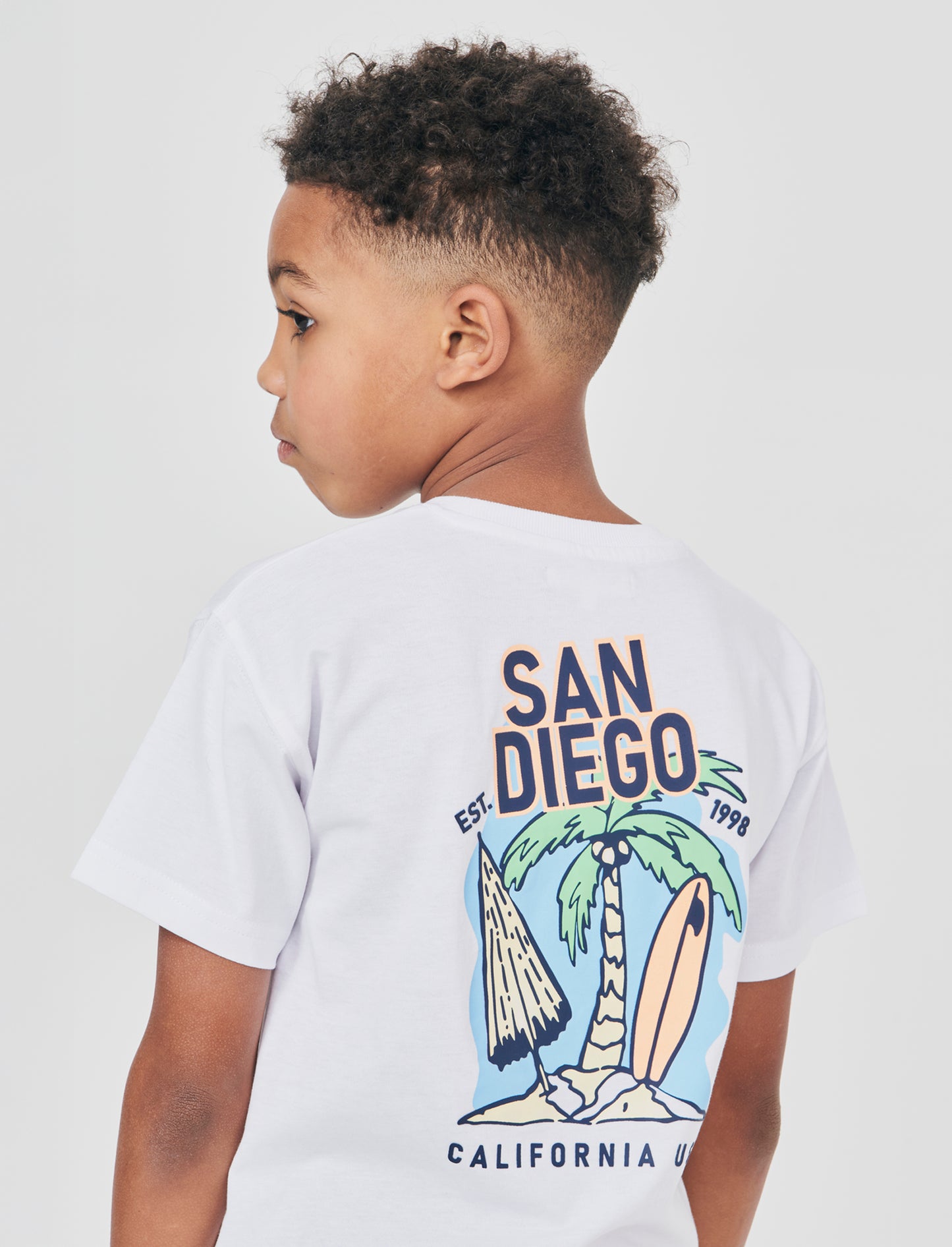 Casual T-Shirt with Back Print - White