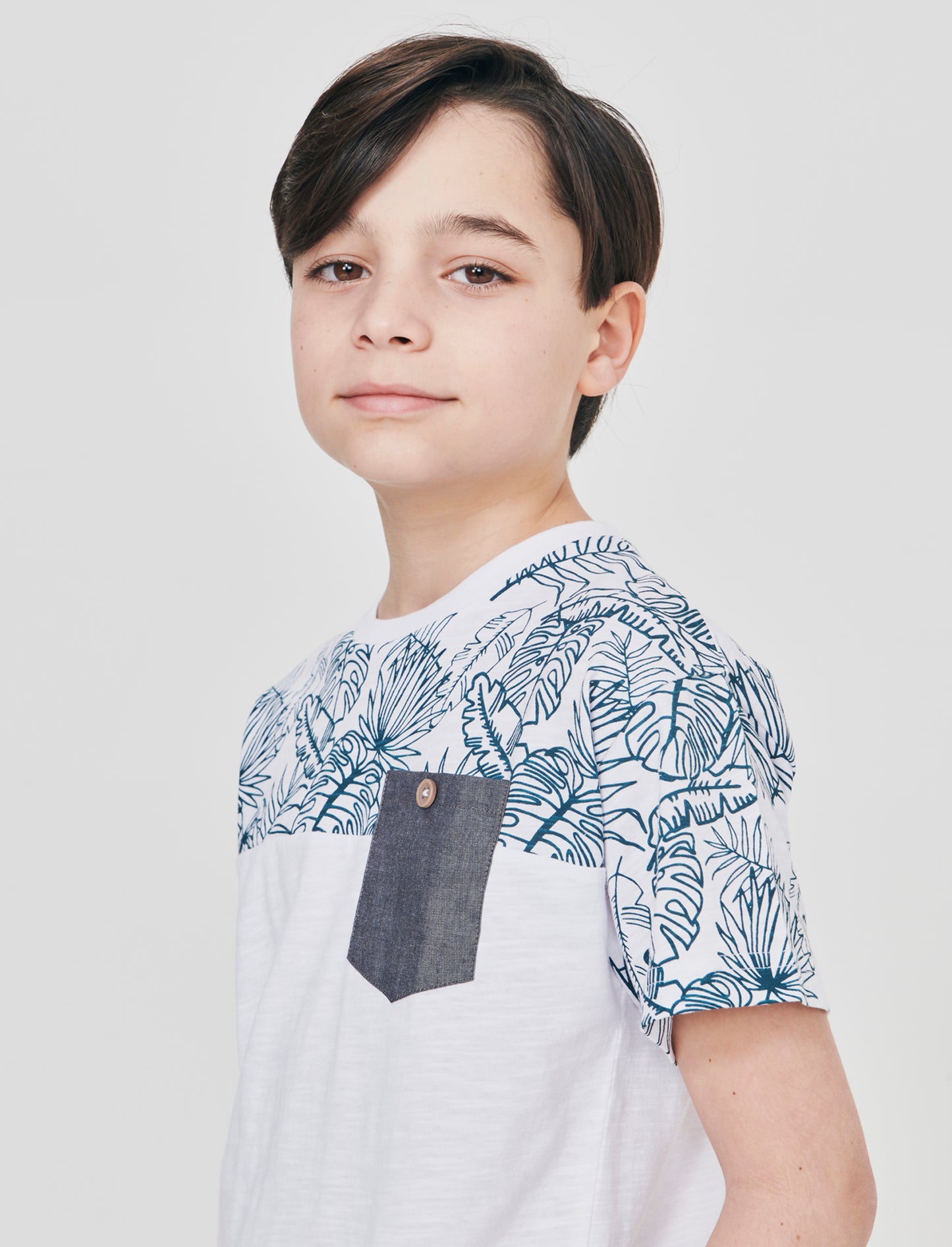 T-shirt con taschino per serate casual - Bianco