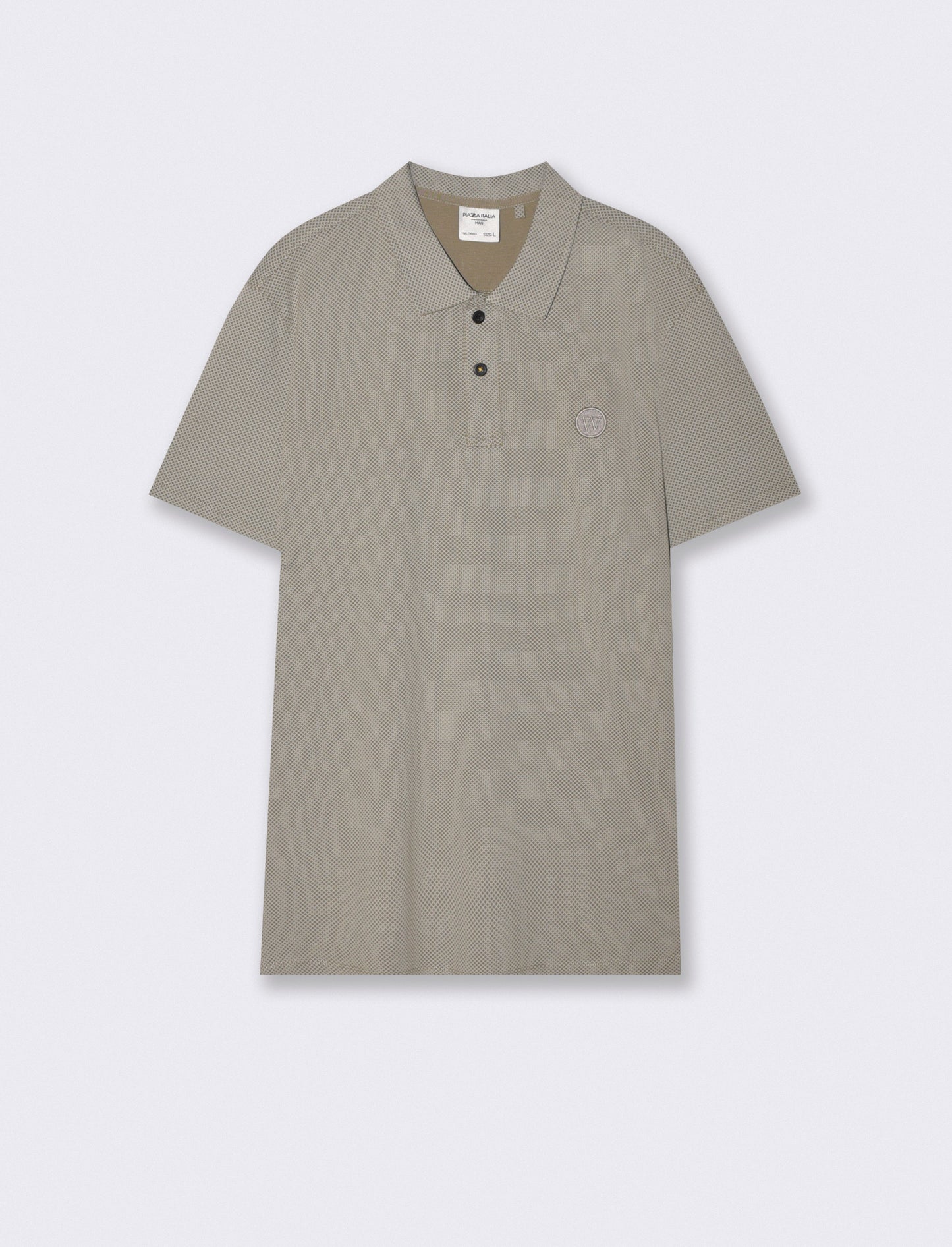 All Over Printed Cotton Polo Premium - Green