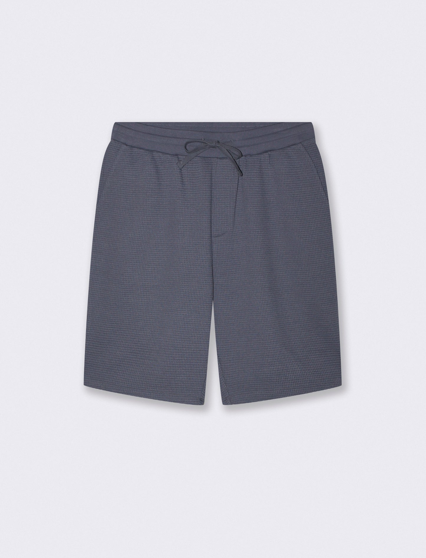 Bermuda Jogger in Tessuto Waffle - Avion