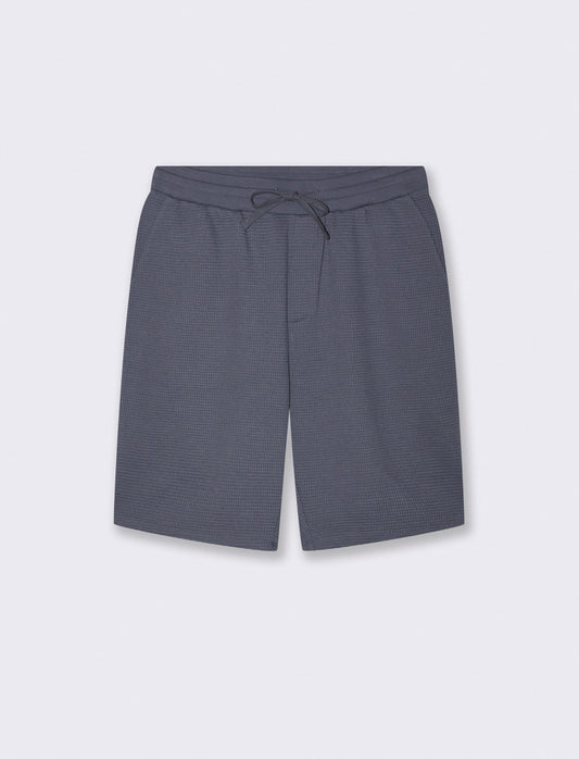 Bermuda Jogger in Tessuto Waffle - Avion
