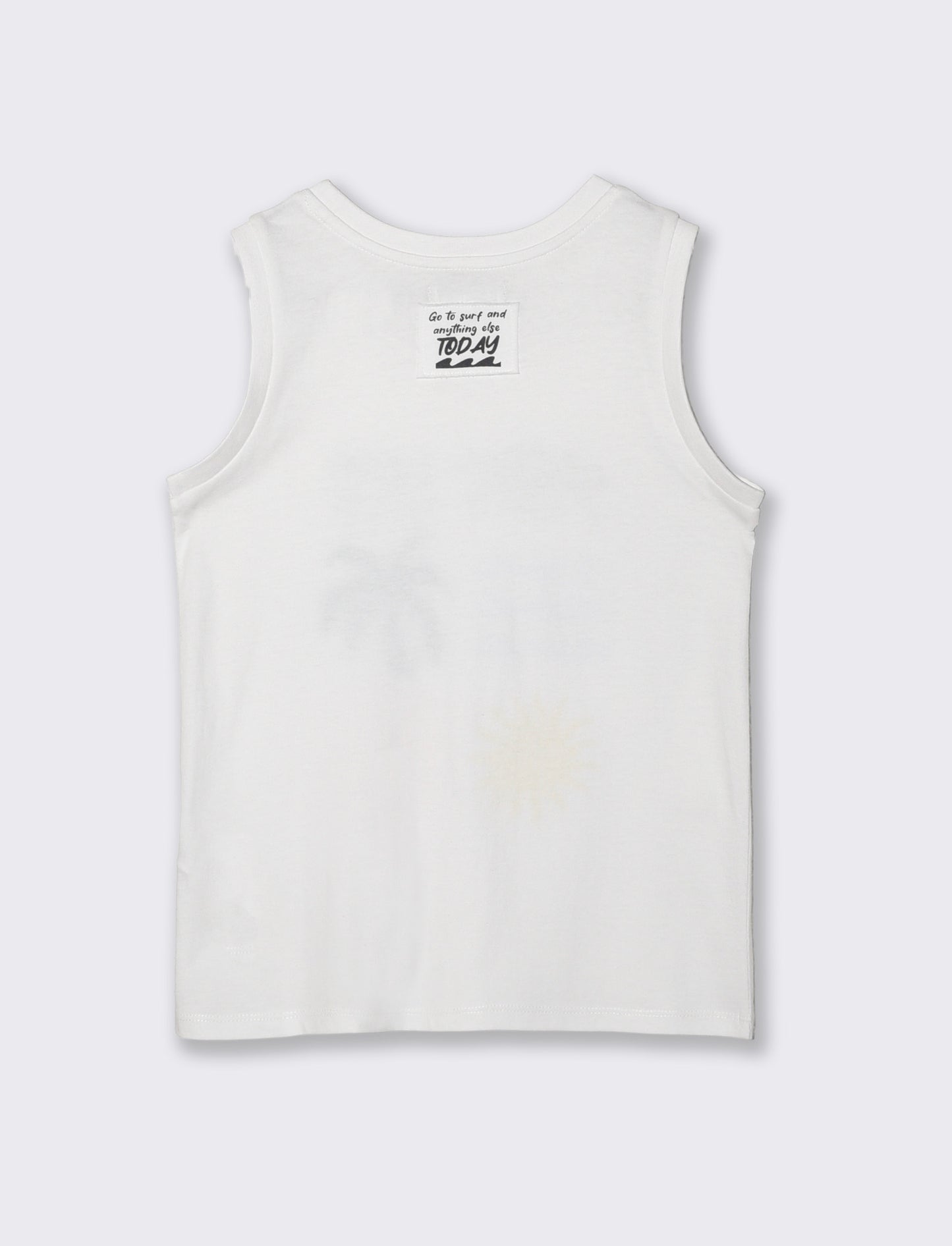 Canotta con applicazioni estive trendy - Bianco