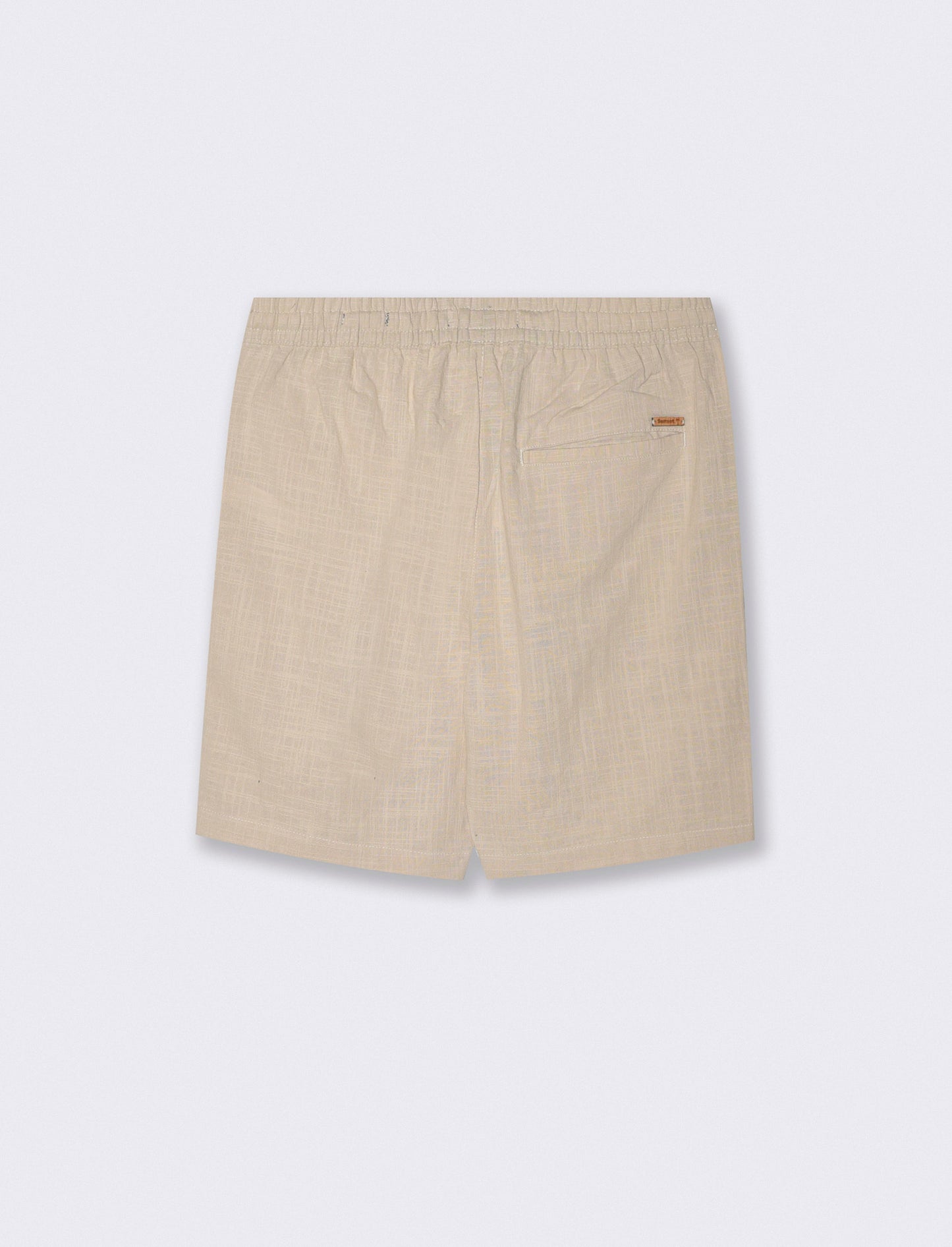 Bermuda Jacquard con Vita Jogger Relaxed - Beige ecru