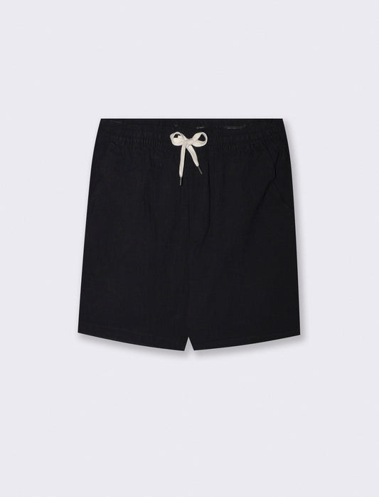 Bermuda Jacquard with Relaxed Jogger Waistband - Black