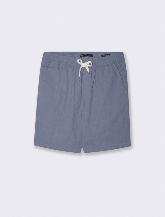 Bermuda Jacquard with Relaxed Jogger Waistband - Sky blue