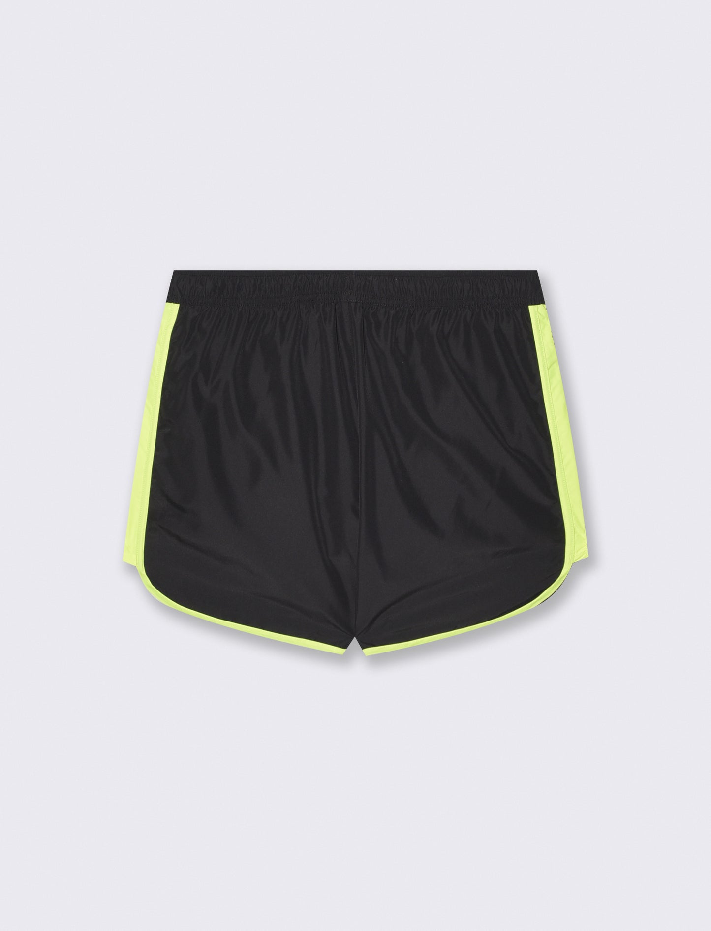 Costume Mare Fluorescente con Stampa - Nero