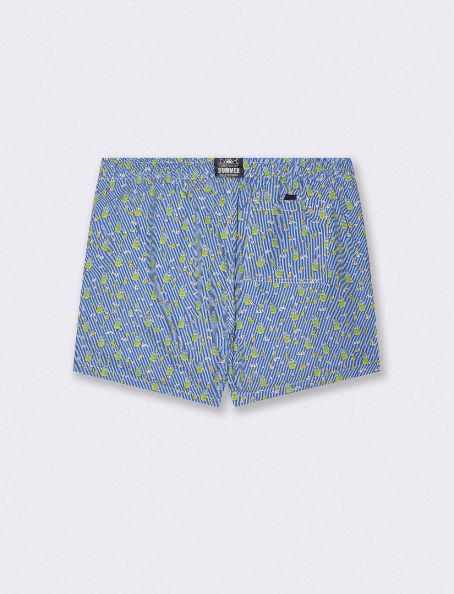Technical Pattern Swimwear - Blue